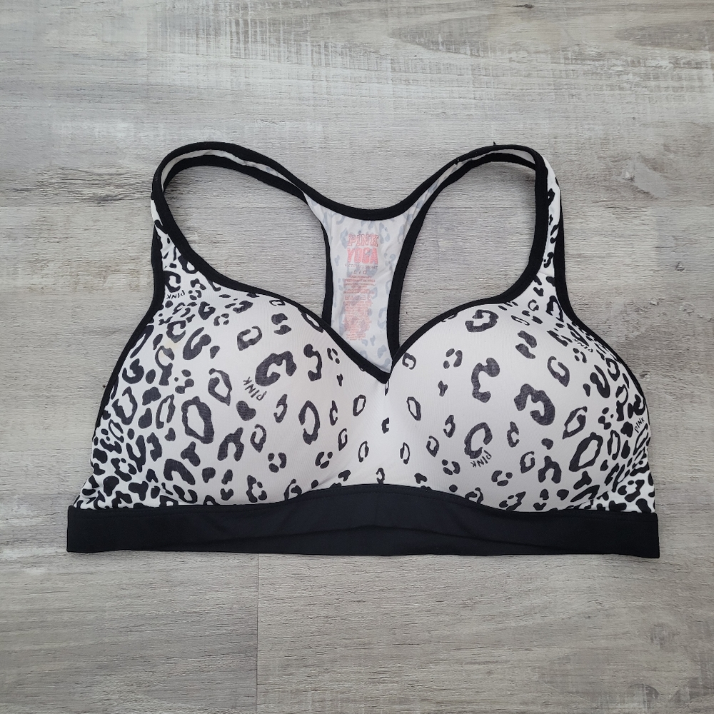 PINK VS yoga push up bra size large
